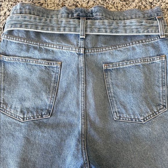 Agolde 90’s Reworked Paperbag Belted High Waist Denim Shorts in Revival Sz 27 - Picture 12 of 12
